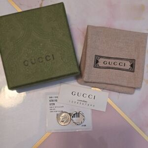 GUCCI Elegant Silver Ear Cuff